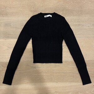 Zara - Black Ribbed Sweater